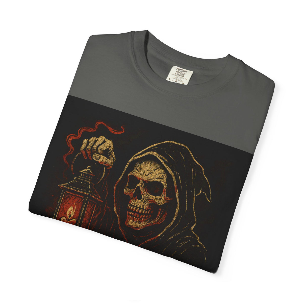 Scary Area T-Shirt — Grim Reaper Lantern Halloween Tee