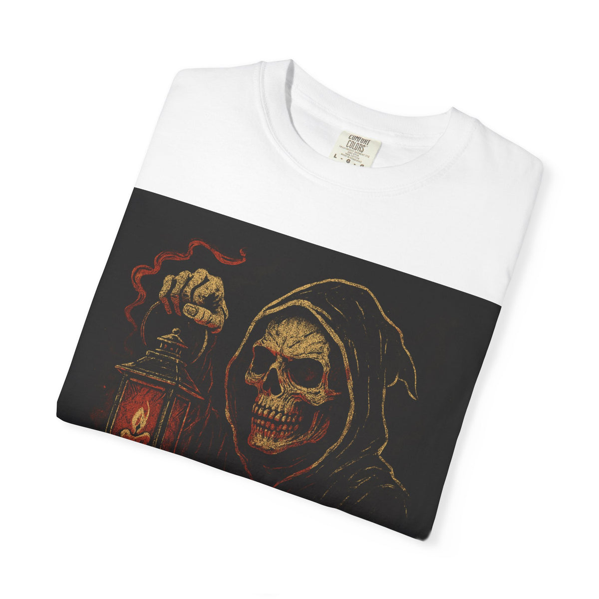 Scary Area T-Shirt — Grim Reaper Lantern Halloween Tee