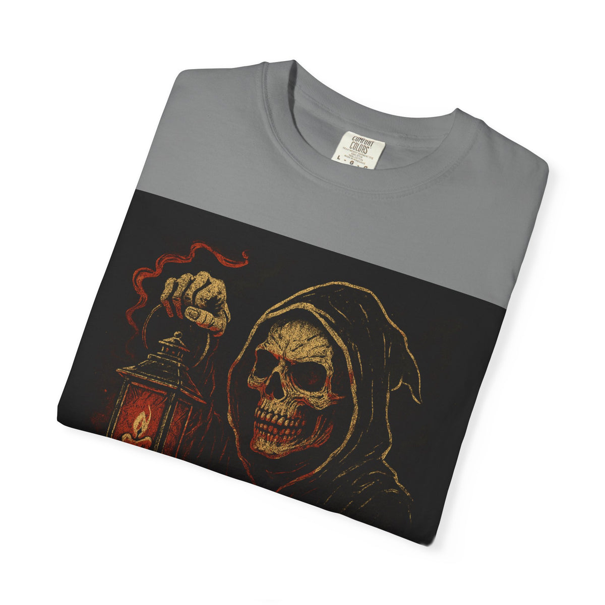 Scary Area T-Shirt — Grim Reaper Lantern Halloween Tee