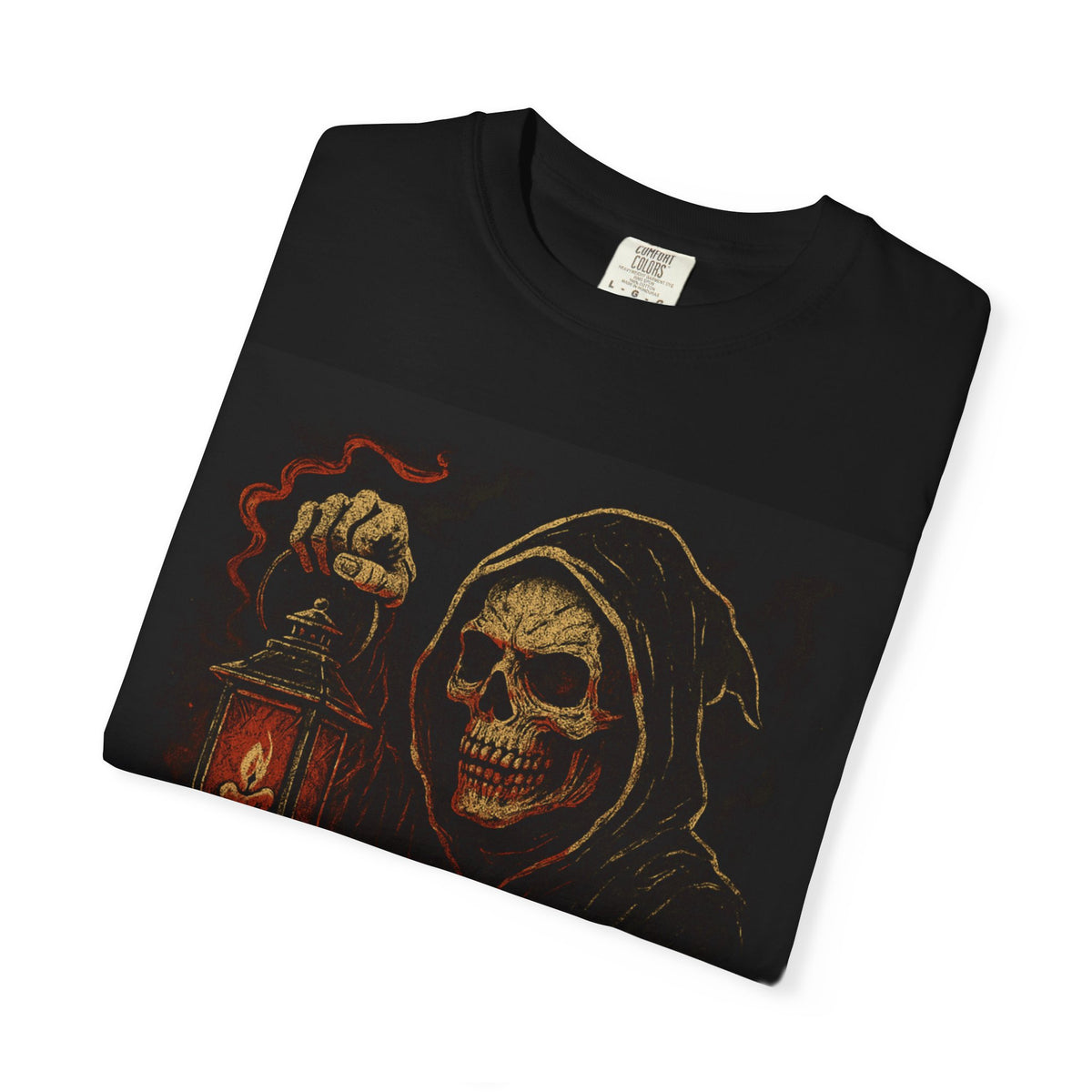 Scary Area T-Shirt — Grim Reaper Lantern Halloween Tee