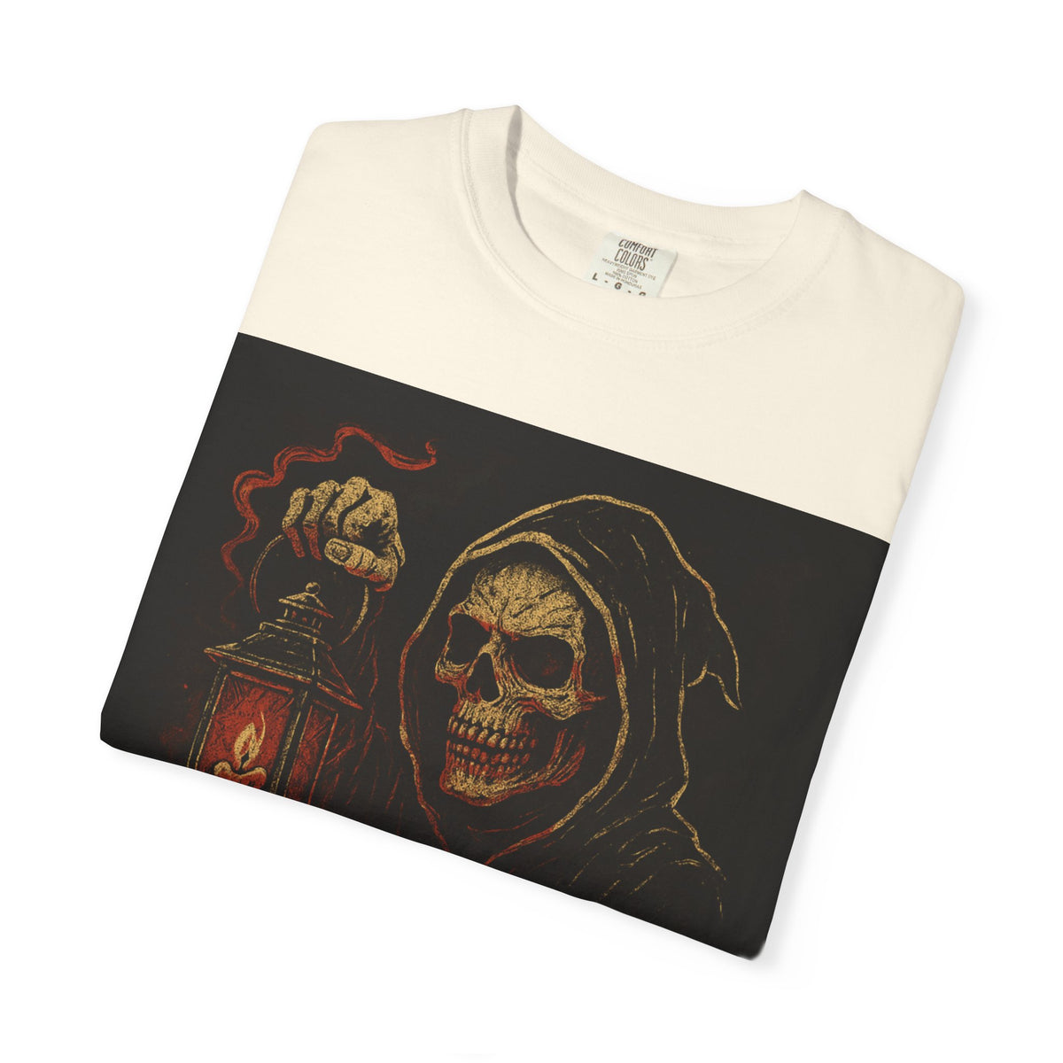 Scary Area T-Shirt — Grim Reaper Lantern Halloween Tee